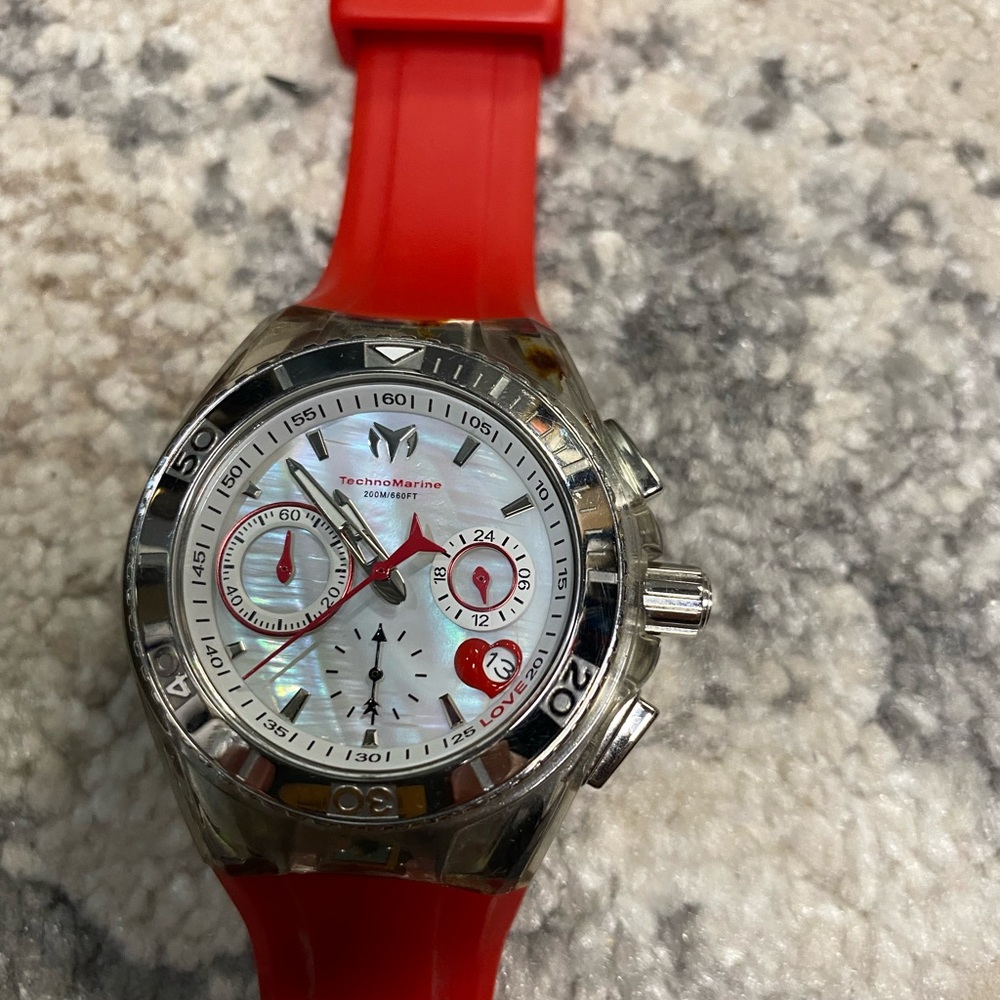 Technomarine red watch